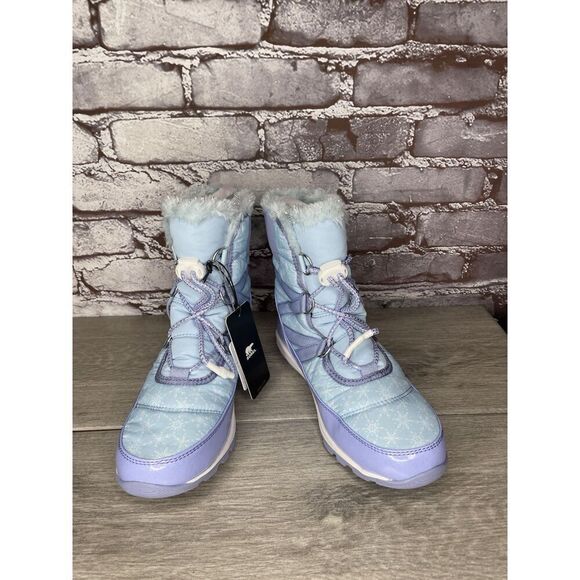 Disney X Sorel Z52113 Blue Whitney Short Frozen 2 Elsa Snow Boot Girls 5 US/37EU - Picture 14 of 16